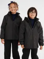School Assembly Kids School Water Repellant Jacket, Black, Size 14
