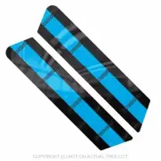 Laminated - Police & Sheriff Saddlebag Decals For 08-15 Harley - BLUE LINE