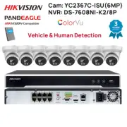 Hikvision 8CH 4K NVR 6MP IP Camera Security CCTV System ColorVu MIC PoE Outdoor