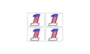 Bally Evel Knievel Pinball Machine Spinner Decal Set