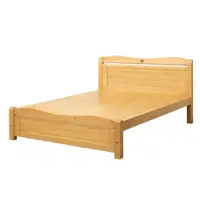 在飛比找momo購物網優惠-【唯熙傢俱】沙特檜木色5尺雙人床(臥室 雙人床 實木床架 床