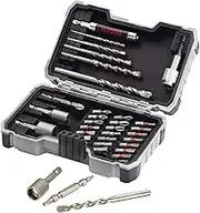 Bosch Accessories Professional 35-Piece Extra Hard Concrete Masonry Drill Bit and Screwdriver Bit Set (For Concrete/Masonry, 1/4 Inch Hexagonal Shank, In Case, Drill Driver Accessories)
