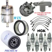 Tune Up Kit Filters Cap Wire Spark Plugs For DODGE P300 L6 3.7L 1972