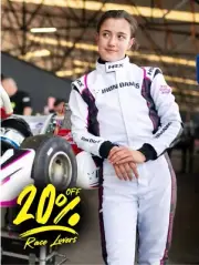 Women Go Kart Racing Suit Digital Printed Level 2 Girls Custom Karting Suits