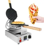 DIGITAL TOP Version Puffle Egg Waffle Maker Professional Rotated Nonstick