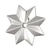 B&P Lamp 1 1/4" (30Mm) Pressed Glass"Star"Pendant W/Center Hole