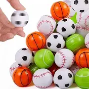 36pack Sports Ball Fidget Spinner Sports Ball Party Favors for Children 4-8 8-12 Goodie Bag Easter Basket Stuffers Treasure Box for Classroom Prizes Return Presents for Children Birthday Easter Party