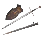 Lord of Rings - Aragorn Anduril Flame Of The West Sword with Wall Plaque
