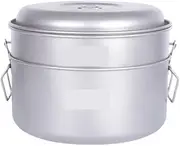 Outdoor Cookware Outdoor Steamer Portable Soup Pot Camping Picnic Pot Camping Pan Hot Pot Large Capacity Pot Set Hiking Mess