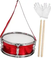 HAMPPLIES Marching Drum Snare Drum Musical Instrument Kit with Drumsticks Drum Belt Gloves for Young Drummers to Develop Rhythm Skills