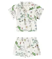 [The New Society] The New Society Baby Arkoi printed cotton shirt and shorts set M 3 multicoloured