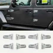 Chrome 16X Door Hinge Cover Trim For Jeep Wrangler JL 2018-2022 Car Accessaries (for: Jeep)