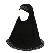 Women Glitter Rhinestone Muslim Turban Hijab Cap Modesty Long Head Wrap Scarf...