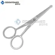 ODM Eyebrow Round Tips Nose Safety Scissors 3.5'' Straight
