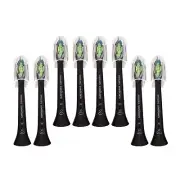 8x Philips Sonicare DiamondClean W Replacement Brush Heads | Black | w/o Box