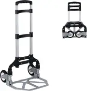 Folding Hand Truck Dolly Aluminum Folding Hand Cart Luggage Trolley Cart Max 175