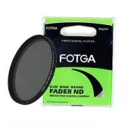 New！ 62mm FOTGA Fader Adjustable Neutral Density ND Filter ND2 - ND40 For Camera