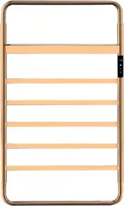 Towel Warmer Rose Gold Smart Wifi Heated Towel Rack Voice Control with Foldable