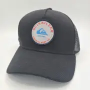 Quiksilver Hat Baseball Cap Snapback Black Gray Red Original Surf Company Logo