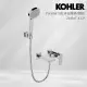 【KOHLER】Parallel 掛牆式浴缸淋浴龍頭(鍍鉻)