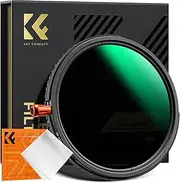 K&F Concept 67mm ND2-32 & Black Diffusion 1/4 & CPL 3 Multifunction in 1 Filter, Mist Cinematic Effect Circular Polarizer Variable Neutral Density Camera Lens Filter Waterproof (Nano-X)