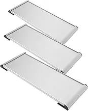 Mobestech 3pcs Blank Double Sided Aluminum Office Sign Holders for Custom Nameplates Versatile Wall and Door Use Enhanced Visibility for Offices Schools and Hospitals