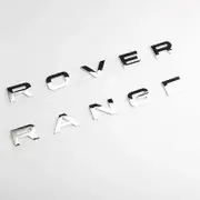 3D ABS Car Front Hood Emblem Badge Decal Letters Sticker Range Rover Logo For Range Rover Evoque Sport HSE SE V8 Accessories Chrome Silver