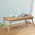 Foldable Bed Table Serving Bed Tray Breakfast Tray for Couch Floor Reading