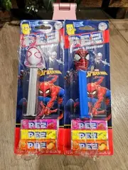 Marvel Pez Spiderman and Ghost Spider super hero Set Lot Of 2