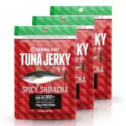 Sriracha Tuna Jerky - Wildly Delicious Yellowfin Ahi Fish Jerky - Made with A...
