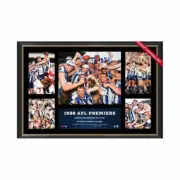 NORTH MELBOURNE 1996 PREMIERS FRAMED POSTER CAREY KING HARVEY AFL MEMORABILIA