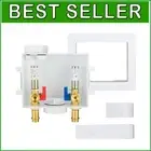 Washing Machine Outlet Box with 1/2-Inch Copper Press Inlet - Compact & Durable