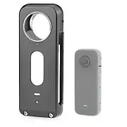 Alloy Protective Metal Cage Case With Lens Cover /1/4 Port For Insta360 X3 c