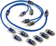 KICKER 46KIYFM 2-CHANNEL Y ADAPTER INTERCONNECT RCA AUDIO CABLE MALE TO FEMALE