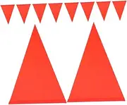 KITANDOVE Bike Flag for Cycling 10 Pack Telescopic Pole Replacement Flag for Bikes