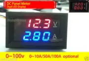 Digital LED Voltmeter Ammeter Meter DC Panel Voltage Current Monitor 12v 24v Car