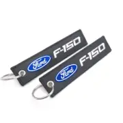 2PCS Car Motorcycle Jet Tag Keychain Double Sided Logo Key Pendant for Ford F150