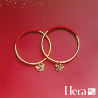 在飛比找momo購物網優惠-【HERA 赫拉】ll現貨ll本命年轉運小金牛沙金手鐲/手環