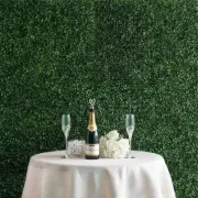 4 Artificial Faux Foliage Green Large Leaves Wall Mat Hedge Panel