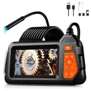 1080P Industrial Endoscope Camera Borescope Inspection Camera w/ 4.3" IPS Screen 2m/5.5mm
