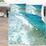 3D Blue Ocean Waves 294 Bed Pillowcases Quilt Queen Size
