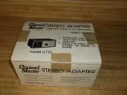 Vintage Channel Master #0776 Stereo Adapter new in box