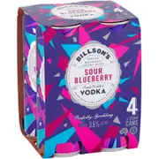 Billson's Sour Blueberry Vodka Mixed Drink Can 355mL