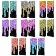 OFFICIAL PLDESIGN DRIPPING SPARKLES LEATHER BOOK CASE FOR APPLE iPOD TOUCH MP3