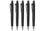 Faber-Castell Polymatic Mechanical Pencil Pacer 0.7mm Black 5 Pack