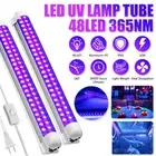10W 365nm 48LED UV Light Tube Bar Blacklight for Glow Party Bar DJ Club Stage