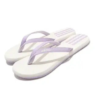 adidas 涼拖鞋 Eezay Flip Flop 白 紫 女鞋 人字拖 夾腳拖 涼鞋【ACS】 EG2037