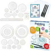 Hojalis Spiral Designer, 27-Piece Spirograph Design Set, Multifunctional Mandala Designer, Spirograph Adults, Mandala Designer for Children, Spirograph Children from 4 for Adults and Children