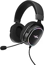 uRage SoundZ 800.7.1 V2 Gaming Headset 7.1 Virtual Surround Sound Wired Multi-Platform Headphones for PS5/PC 2M USB Cable Black