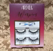 ARDELL WISPIES FALSE EYELASH SET 2 LASHES & DUO ADHESIVE NIB